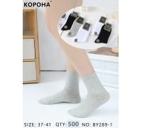 Стрейчеві жіночі шкарпетки КОРОНА, високі, Арт.: BY289-1