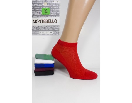 Стрейчевые мужские носки в сеточку MONTEBELLO Ф3 короткие Арт: 7422KС