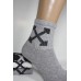 Стрейчевые мужские носки для тенниса CALZE MODA высокие Арт.: 9153-1 / OFF-White /