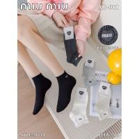 Стрейчевые женские носки MiuMiu короткие Арт.: XB-001