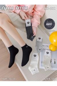 Стрейчевые женские носки MiuMiu короткие Арт.: XB-001