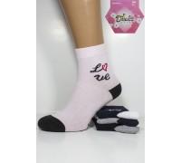 Стрейчові жіночі шкарпетки DUCKS SOCKS середньої висоти Арт.:8005.60-3 / LOVE /
