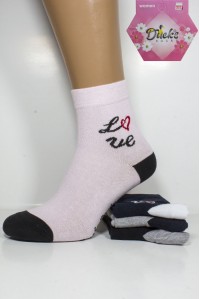 Стрейчевые женские носки DUCKS SOCKS средней высоты Арт.:8005.60-3 / LOVE /