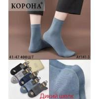 Шовкові чоловічі шкарпетки КОРОНА середньої висоти Арт.: AY141-3