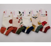 Стрейчевые женские носки НАТАЛИ укороченные Арт.: HB-029 / Фрукты Овощи /