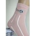 Стрейчевые женские носки КОРОНА средней длины Арт.: BY212-7 / Надпись + Люрекс /