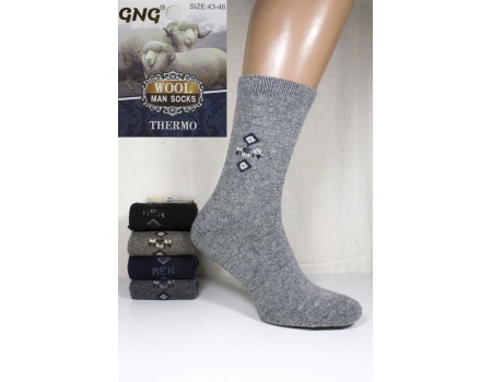 Шерстяные мужские носки GNG Wool Thermo высокие Арт.: 2210 / Упаковка 10 пар /
