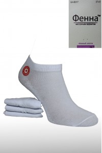 Стрейчевые женские носки ФЕННА короткие Арт.: GH-B017-1 / Белый / Упаковка 10 пар /