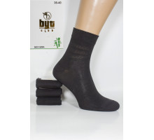 Бамбуковые женские носки Byt Club высокие с трафаретом Арт.: 8585-2 / Полоски /