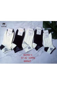 Стрейчевые женские носки КОРОНА укороченные Арт.: B2392-1 / Сердце /