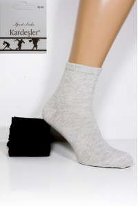 Стрейчевые мужские носки на анатомической резинке KARDESLER средней высоты Арт.: 1303-9 / Однотонные /