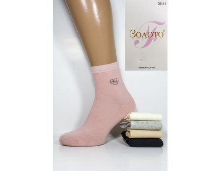 Стрейчевые женские носки ЗОЛОТО средней длины Арт.: Y304-1