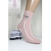 Стрейчевые женские носки КОРОНА средней длины Арт.: BY212-7 / Надпись + Люрекс /