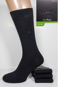 Бамбуковые мужские носки 100% классика BYT CLUB высокие Арт.: 2824-33-P2 / Огонь /