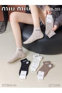 Стрейчевые женские носки MiuMiu короткие Арт.: YB-201