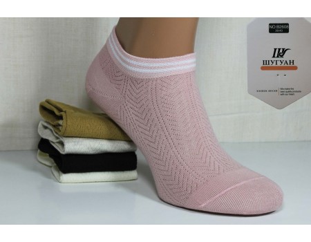 Стрейчевые женские носки в сеточку ШУГУАН укороченные Арт.: B2608