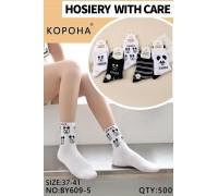 Стрейчевые женские носки КОРОНА высокие Арт.: BY609-5
