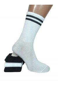 Стрейчевые женские носки для тенниса КОРОНА высокие Арт.: B2092-3