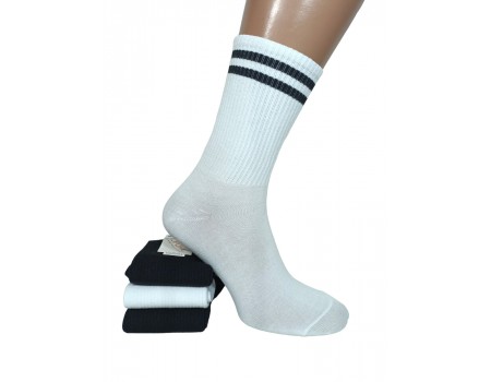 Стрейчевые женские носки для тенниса КОРОНА высокие Арт.: B2092-3