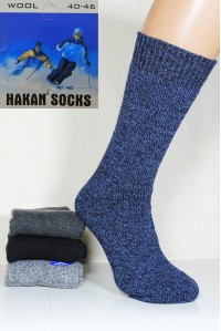 Шерстяные махровые мужские носки HAKAN Termo "Валенки" высокие Арт.: 1148 / Упаковка 6 пар /