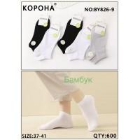 Бамбукові жіночі шкарпетки КОРОНА укорочені Арт.: BY826-9