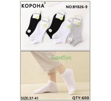 Бамбукові жіночі шкарпетки КОРОНА укорочені Арт.: BY826-9