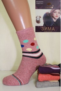 Женские махровые носки из ангоры КОРОНА Арт.: B2515-2
