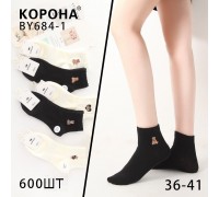 Стрейчевые женские носки КОРОНА средней высоты Арт.: BY684-1