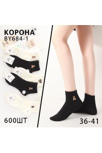 Стрейчевые женские носки КОРОНА средней высоты Арт.: BY684-1