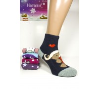 Махровые женские носки травка НАТАЛИ средней высоты Арт.: B5005-3 / Упаковка 10 пар /
