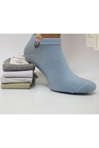 Стрейчевые женские носки с 3D ушками ФЕННА короткие Арт.: D-B602 / 148 / Упаковка 10 пар /