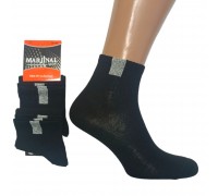 Стрейчевые женские носки MARJINAL с люрексом средней высоты Арт.: 6.9.838SV / Черный /