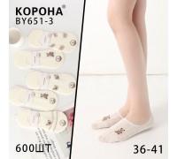 Стрейчевые женские следы в сеточку КОРОНА ультракороткие Арт.: BY651-3
