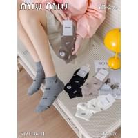 Стрейчевые женские носки MiuMiu короткие Арт.: YB-203