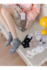 Стрейчевые женские носки MiuMiu короткие Арт.: YB-203