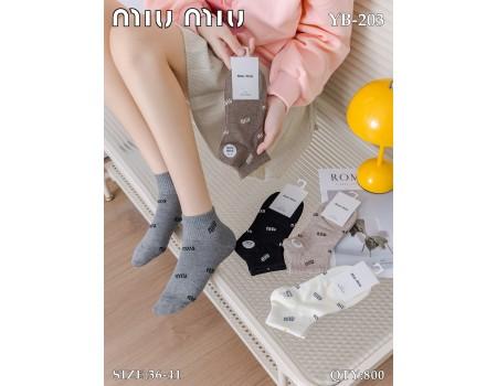 Стрейчеві жіночі шкарпетки MiuMiu короткі Арт.: YB-203