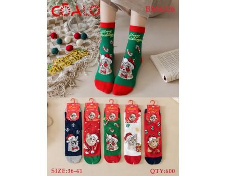 Стрейчевые женские носки / Новый год / DMDBS высокие Арт.: BM6326