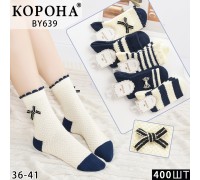 Стрейчевые женские носки КОРОНА высокие Арт.: BY639-1