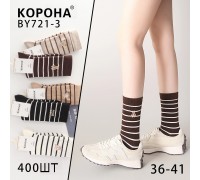 Стрейчевые женские носки КОРОНА высокие Арт.: BY721-3