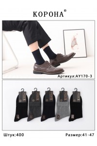 Стрейчевые мужские носки КОРОНА высокие Арт.: AY170-3