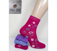 Махровые женские носки STYLE LUXE высокие Арт.: Ж30-040 / Упаковка 12 пар /