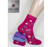 Махровые женские носки STYLE LUXE высокие Арт.: Ж30-040 / Упаковка 12 пар /