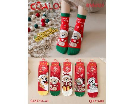 Стрейчевые женские носки / Новый год / DMDBS высокие Арт.: BM6323