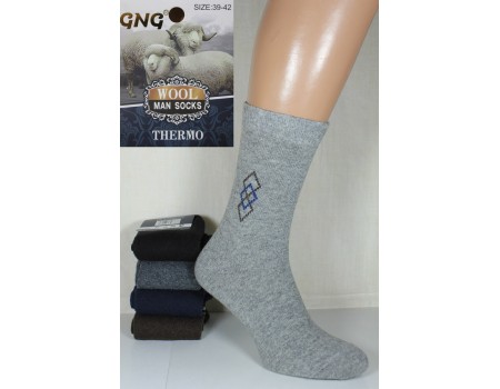 Шерстяные мужские носки с ангорой GNG высокие Арт.: 2081