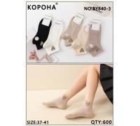 Стрейчеві жіночі шкарпетки КОРОНА, укорочені, Арт.: BY840-3