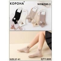 Стрейчевые женские носки КОРОНА укороченные Арт.: BY840-3
