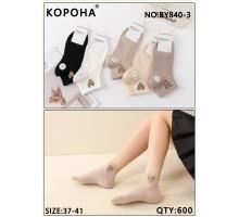 Стрейчевые женские носки КОРОНА укороченные Арт.: BY840-3