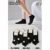 Бамбуковые женские носки Coalo короткие Арт.: BC7000-2 / Черный /