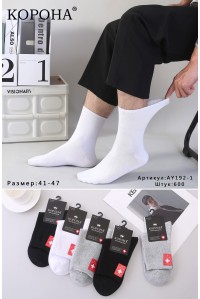 Стрейчевые мужские медицинские носки КОРОНА средней высоты Арт.: A192-1