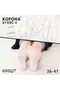 Стрейчевые женские носки КОРОНА ультракороткие Арт.: BY680-4